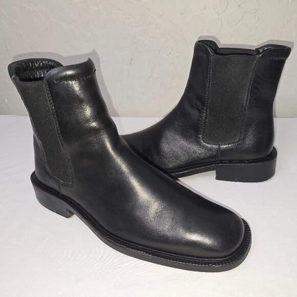 Gucci Vintage Black Italian Leather Pull On Chelsea Boots 6.5 UK Men's 7.5 D US - Picture 12 of 12